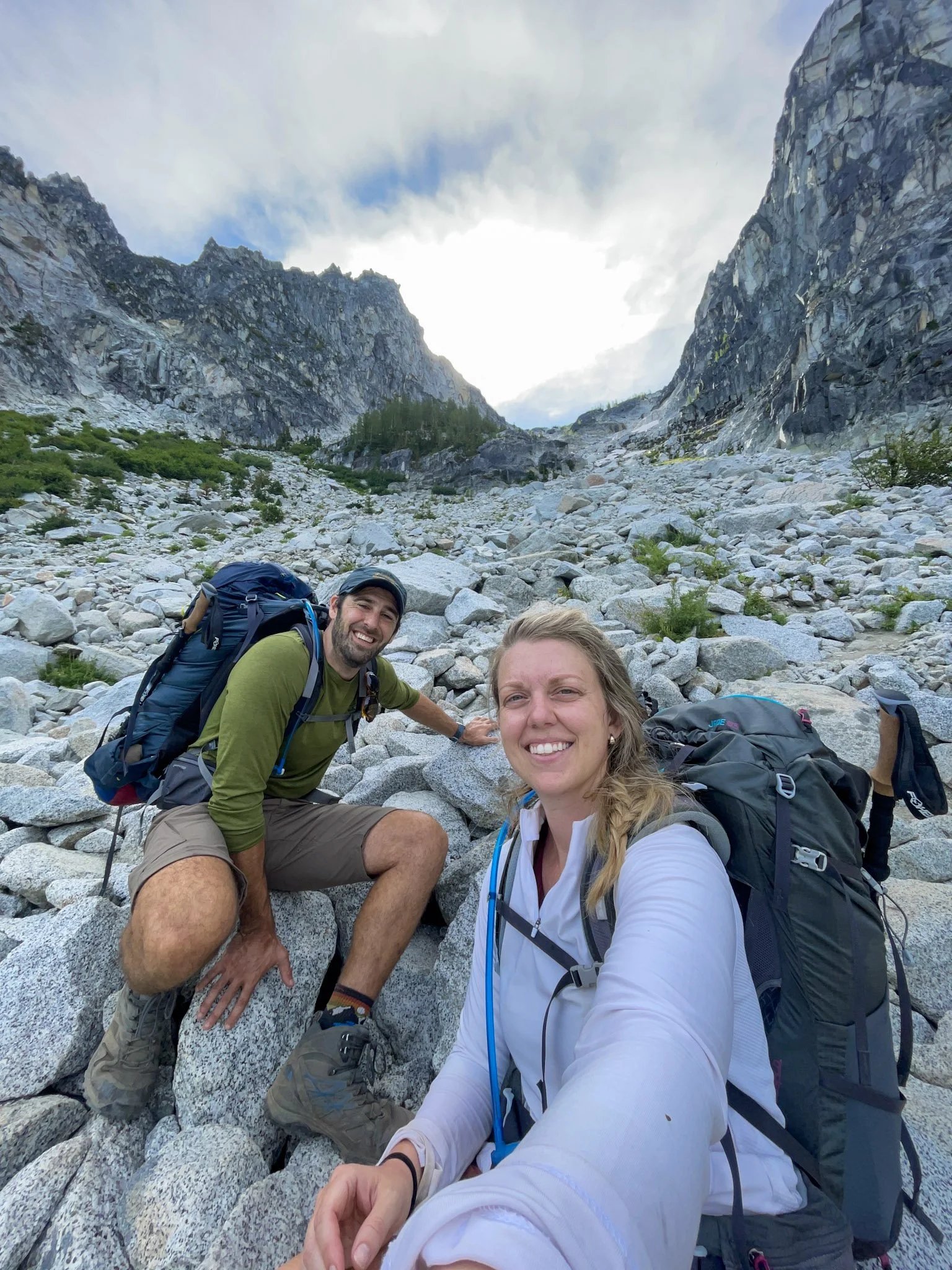 I’m still smiling, so only halfway up Aasgard Pass.