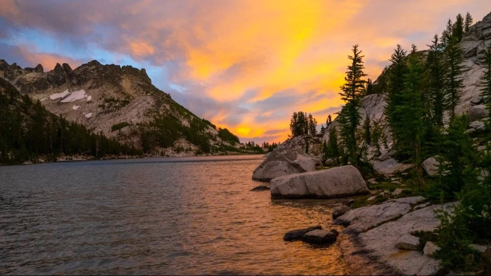 Sunset over Perfection Lake