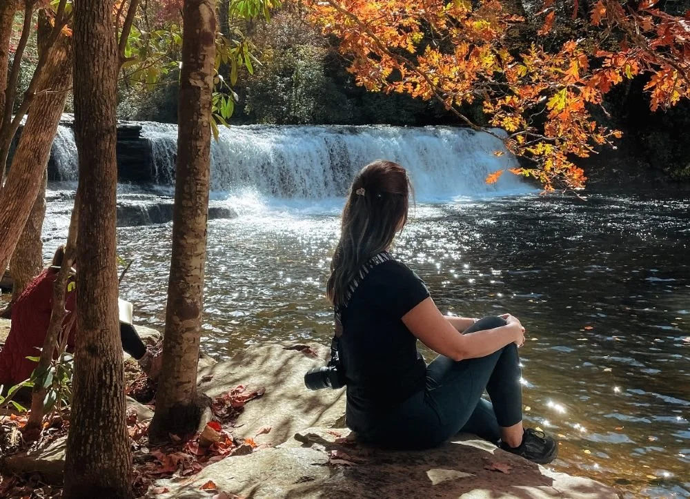   Hooker Falls Waterfall - Brevard NC  