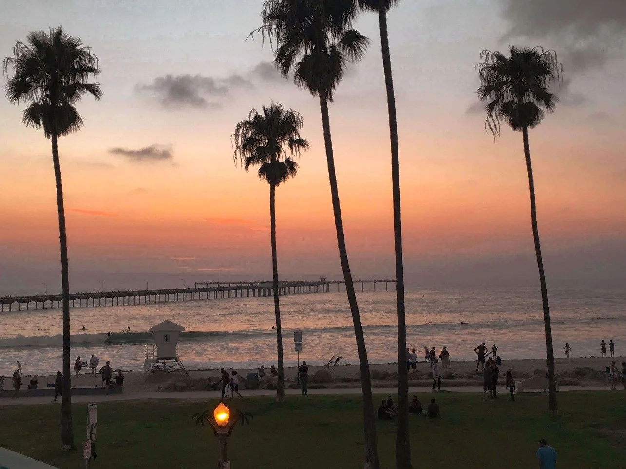 San Diego Sunset Ocean Beach Pier