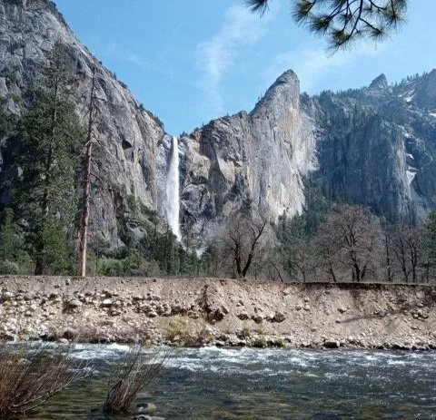   Bridalveil Falls from Hanging Valley Viewpoint  