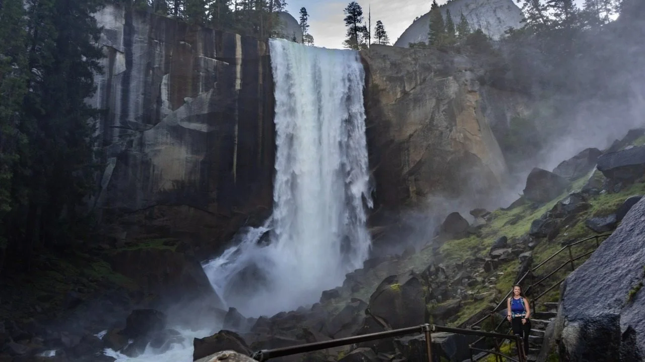   The base of Vernal Fall - Yosemite National Park  