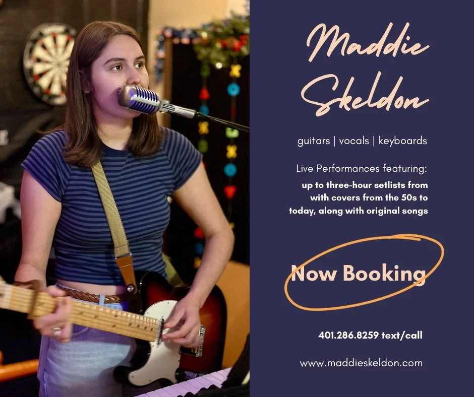 Booking shows &mdash; reach out to 401-286-8259 for more info!