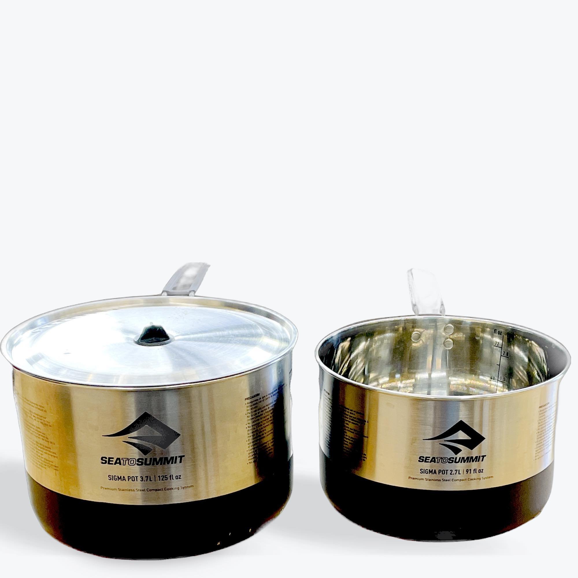 🧑&zwj;🍳Are you the chef on your camping trips?

SeaToSummit Sigma Pot
2.7l and 3.7l with lid and two handles
MSRP: $50 each
Cc: $24
