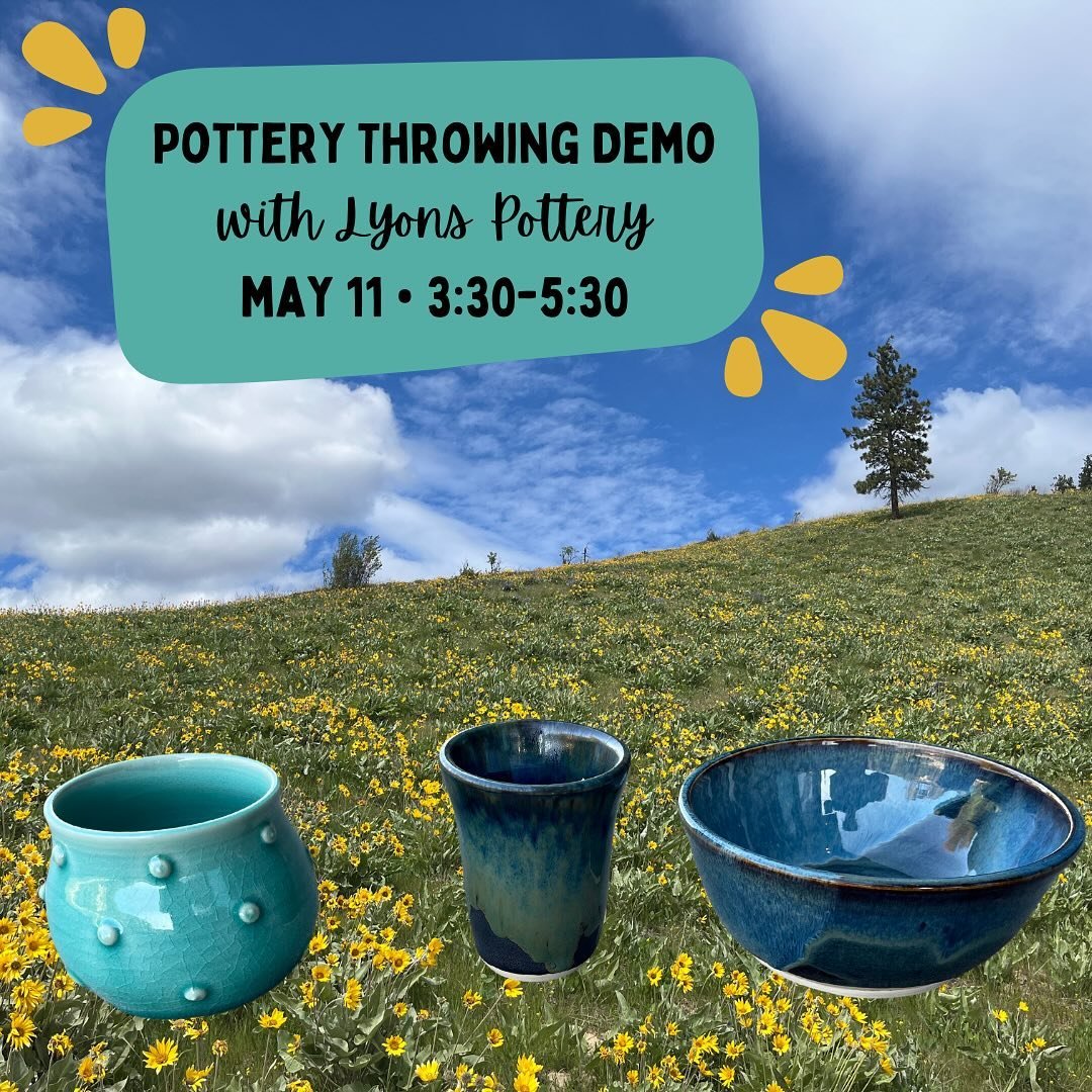 Ever wondered about the beautiful pottery you&rsquo;ve seen in our Local Goods section? Get an up close view of the Lyons duo behind the clay as they bring their mobile wheel and throw some pottery right outside the shop! 

Saturday, May 11
3:30-5:30