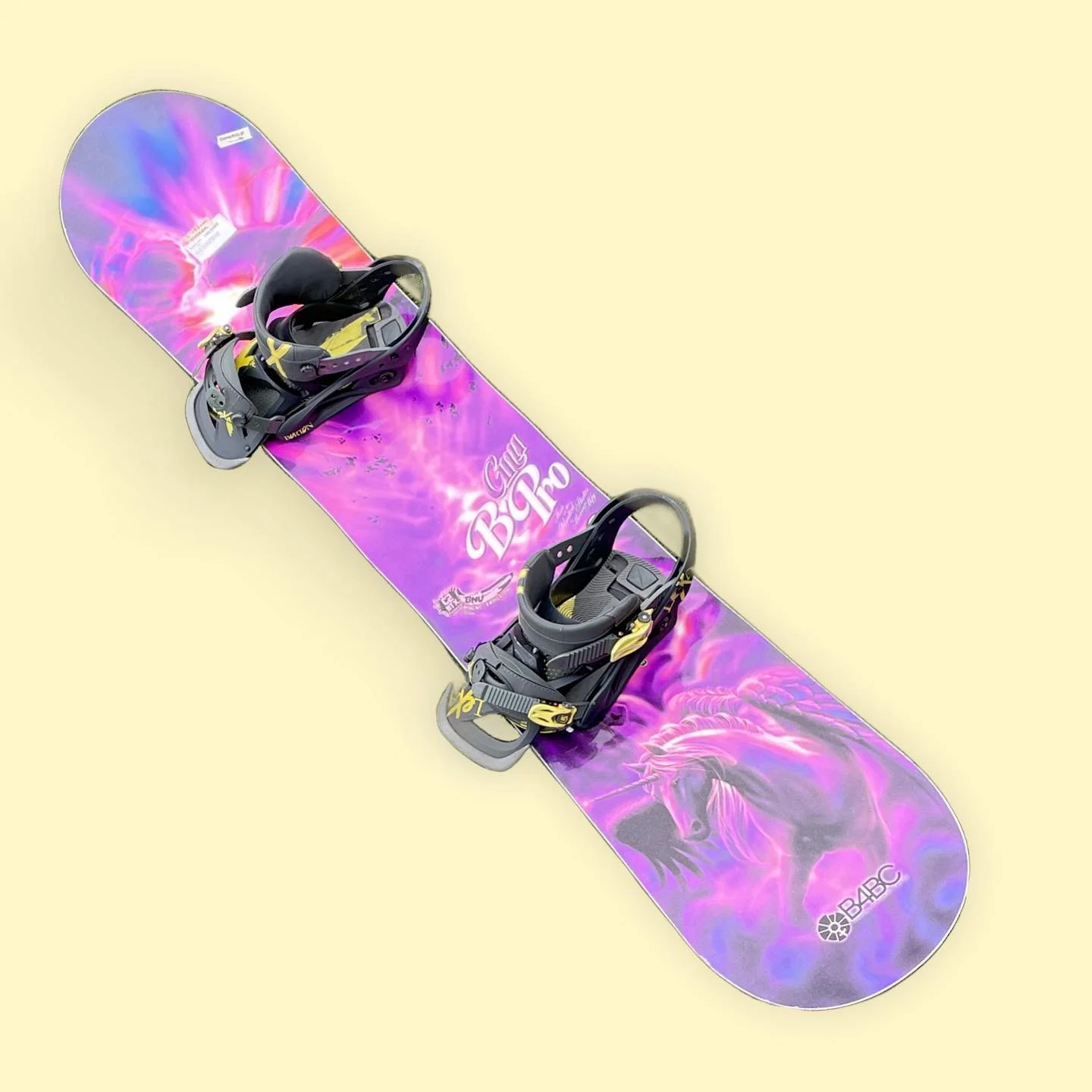 When your snowboard was designed by an Olympian, you&rsquo;re gonna have a good time!
#BarrettChristyIsMyCopilot

Gnu B-Pro with Burton Lexa Bindings
MSRP: board-$599 bindings-$289
Length 155cm
*one edge has small damage*
CC price: $229