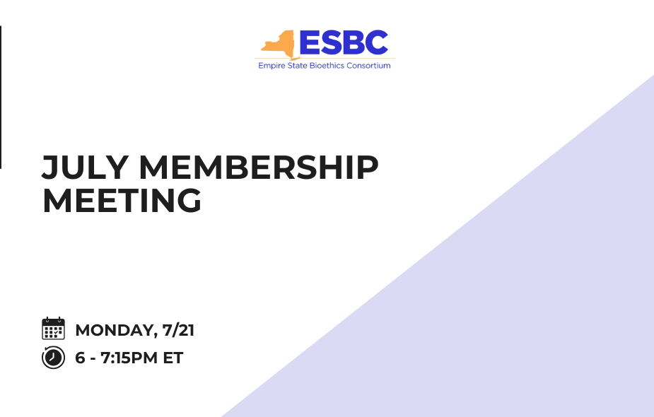 July Membership Meeting
