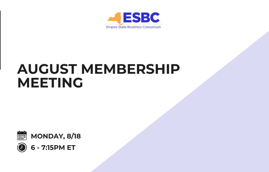 August Membership Meeting