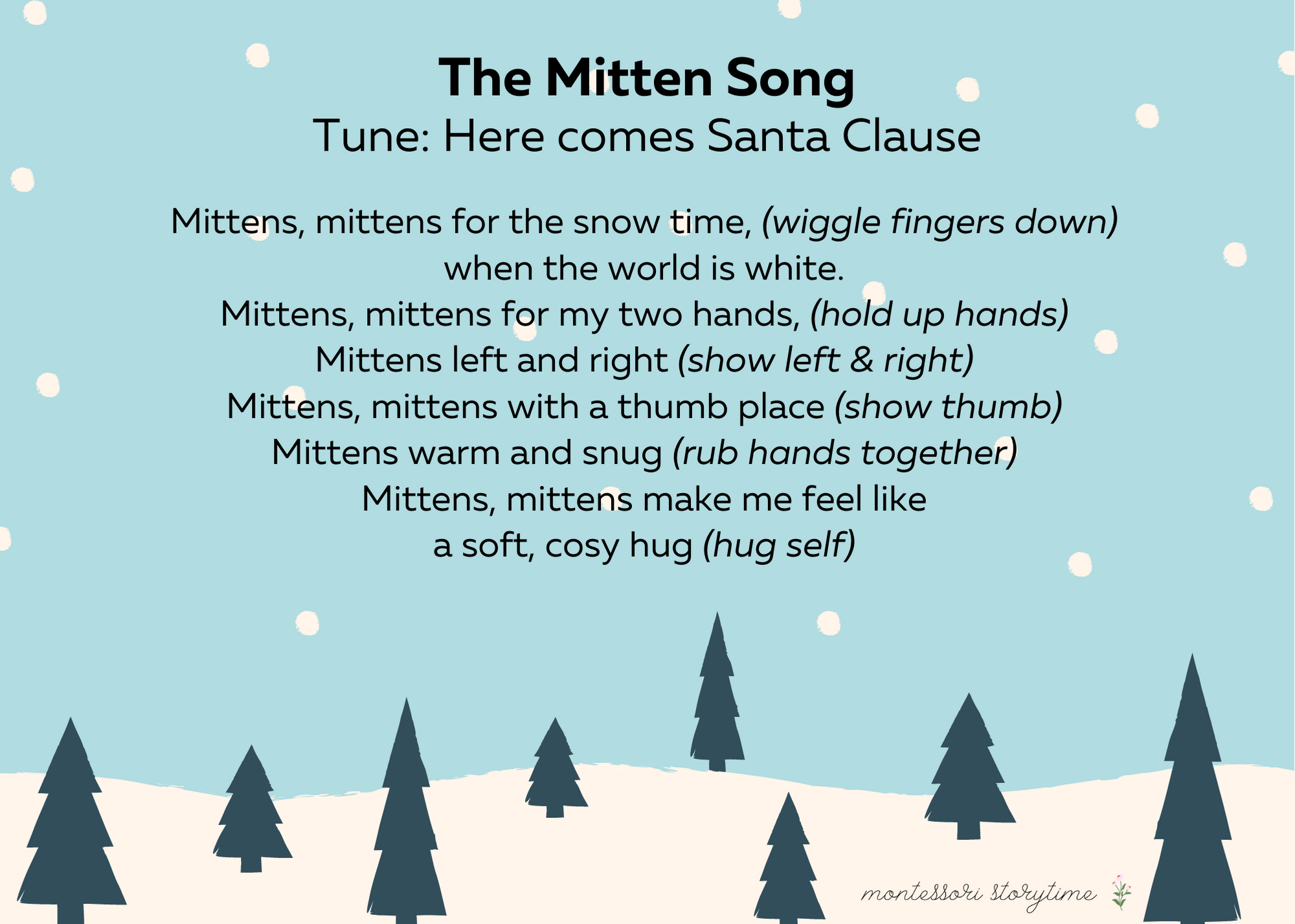 Download Winter Songs Rhymes Montessori Storytime