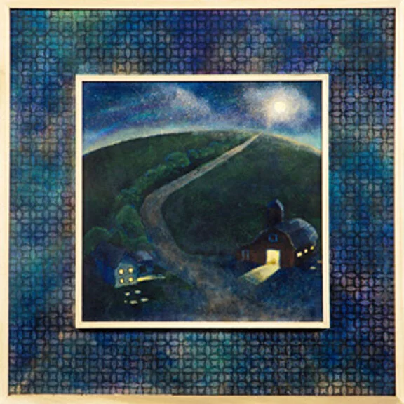 The Road That Leads You Home!16.75” x 16.75”/Acrylic on Birch PanelEvery parent has waited anxiously for their child to return home. Sometimes the wait is shorter and sometimes it is longer, but the parent is always waiting for their safe return.