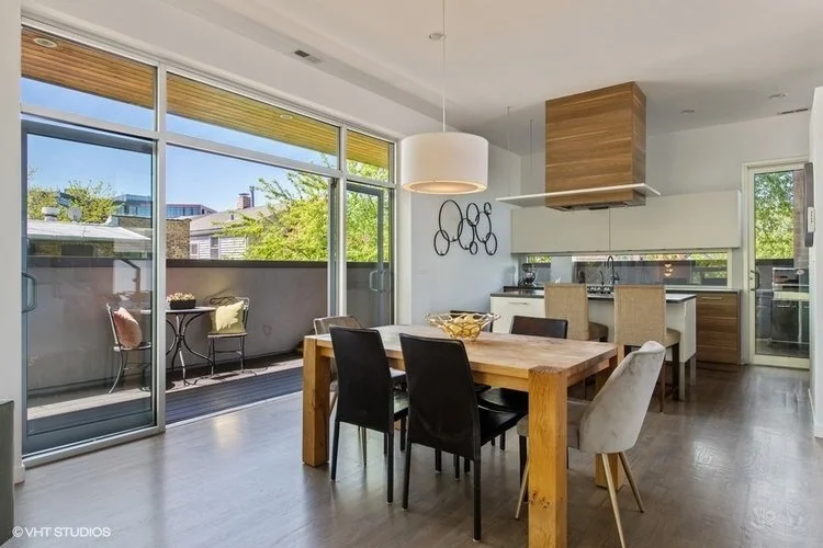 SOLD - A STUNNINGLY UNIQUE LINCOLN PARK THREE LEVEL DUPLEX UP