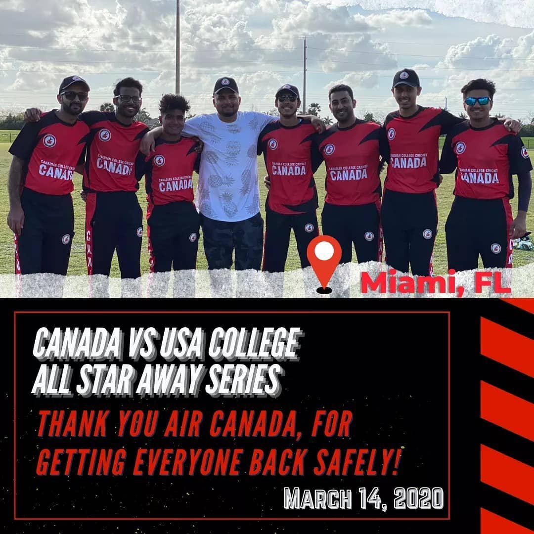 It's been a year since an exciting Canada vs USA College All Star series was cut short due to the developing health crisis. 📅

The Canadian teams, Humber Hawks @humbercricket, Ryerson Rams @ryerson_cricket, McGill University @mcgillcricketclub atten
