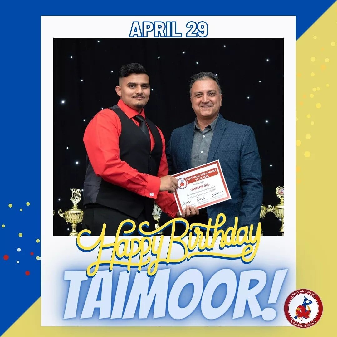 Happy Birthday to our 2018 All Star and 2019 winner of the Best social media supporter, Taimoor Gul! 🤩

We really appreciate your efforts on and off the field, especially your online support and volunteering for our community! 🙏
.
.
.
.
.
#birthday
