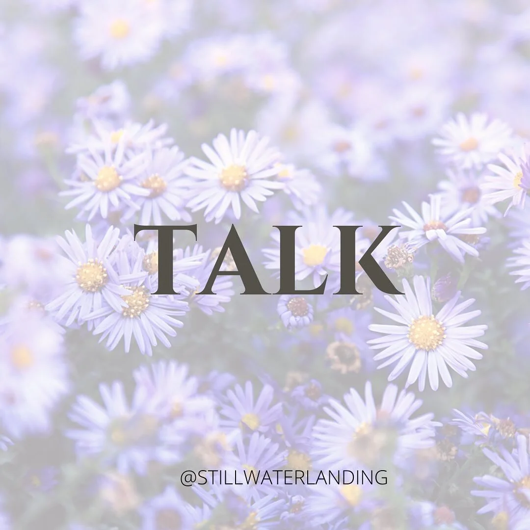 T A L K
&bull;&bull;&bull;&bull;&bull;&bull;&bull;
Sometimes talking to your best friend is all the therapy you need.
