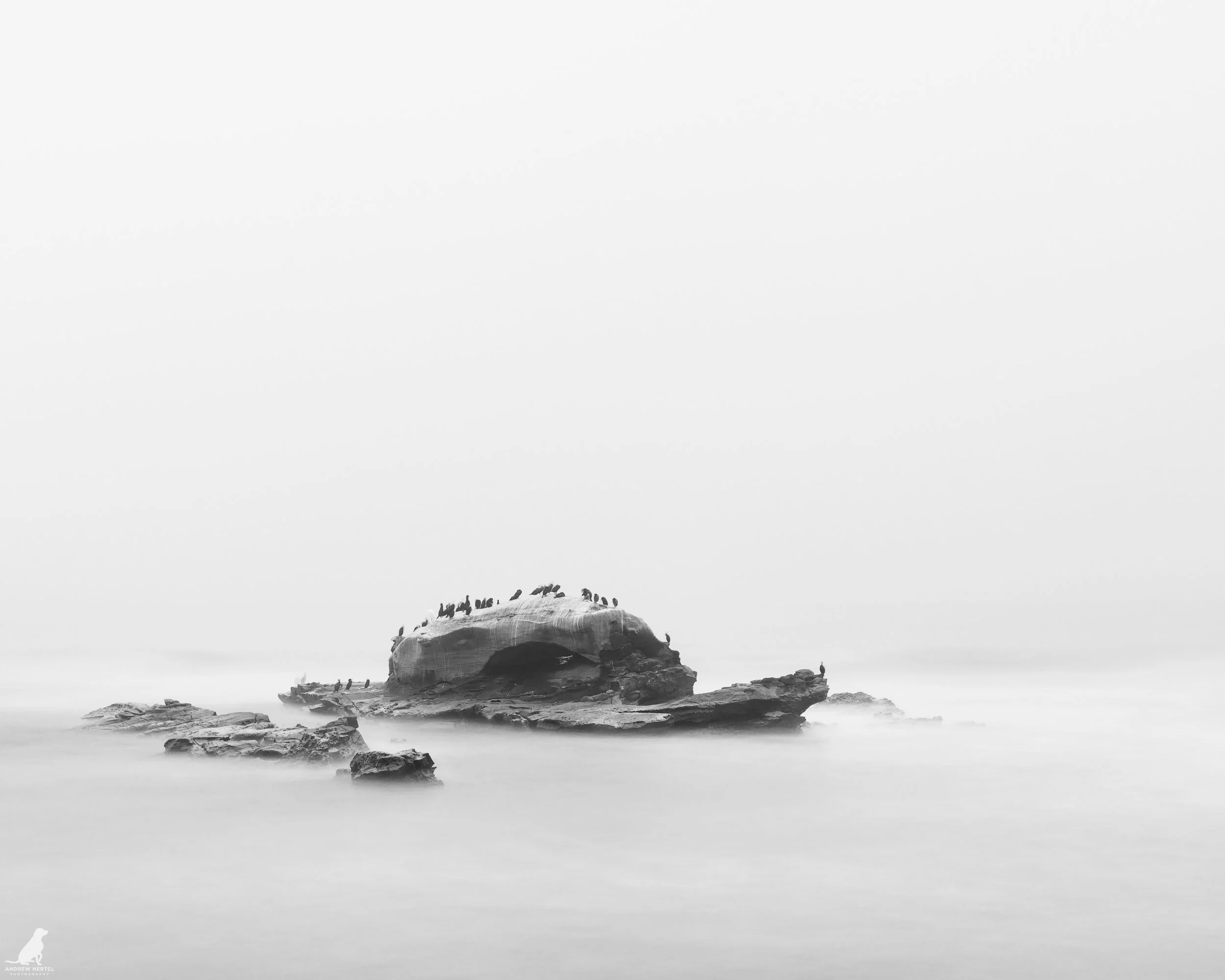 Black and white water photography by Andrew Hertel