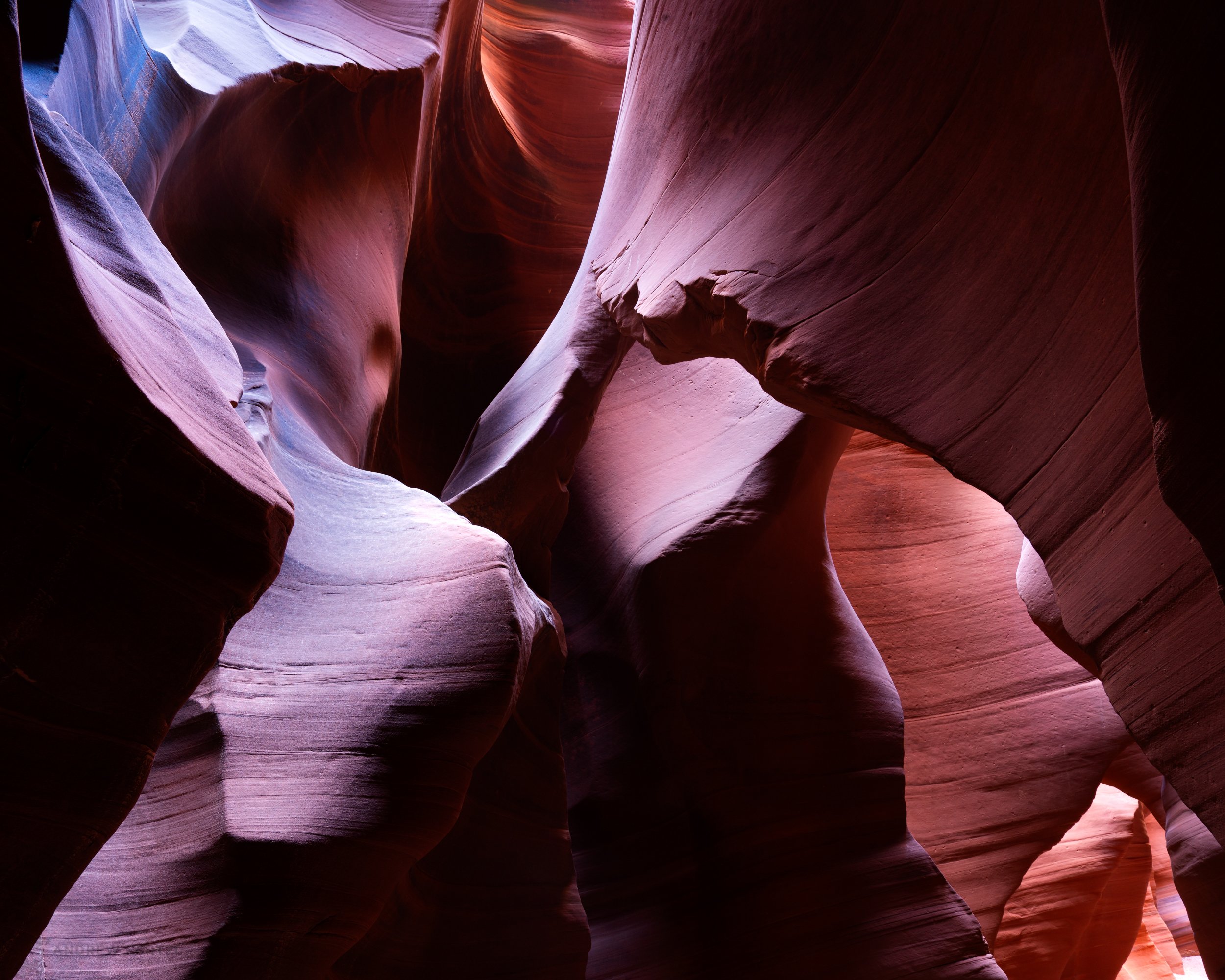 multi colored slot canyon in southern utah