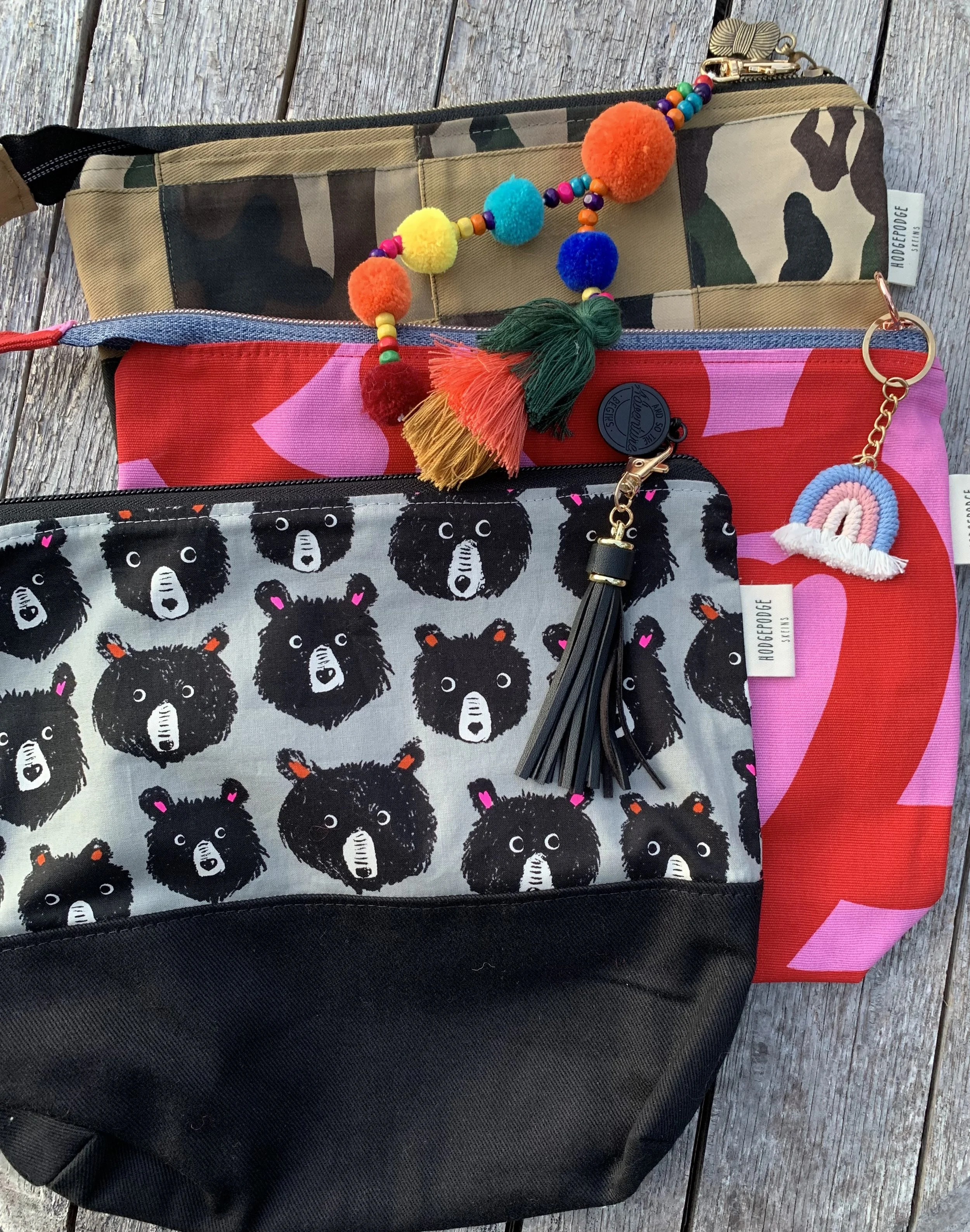 Medium zipper project bags