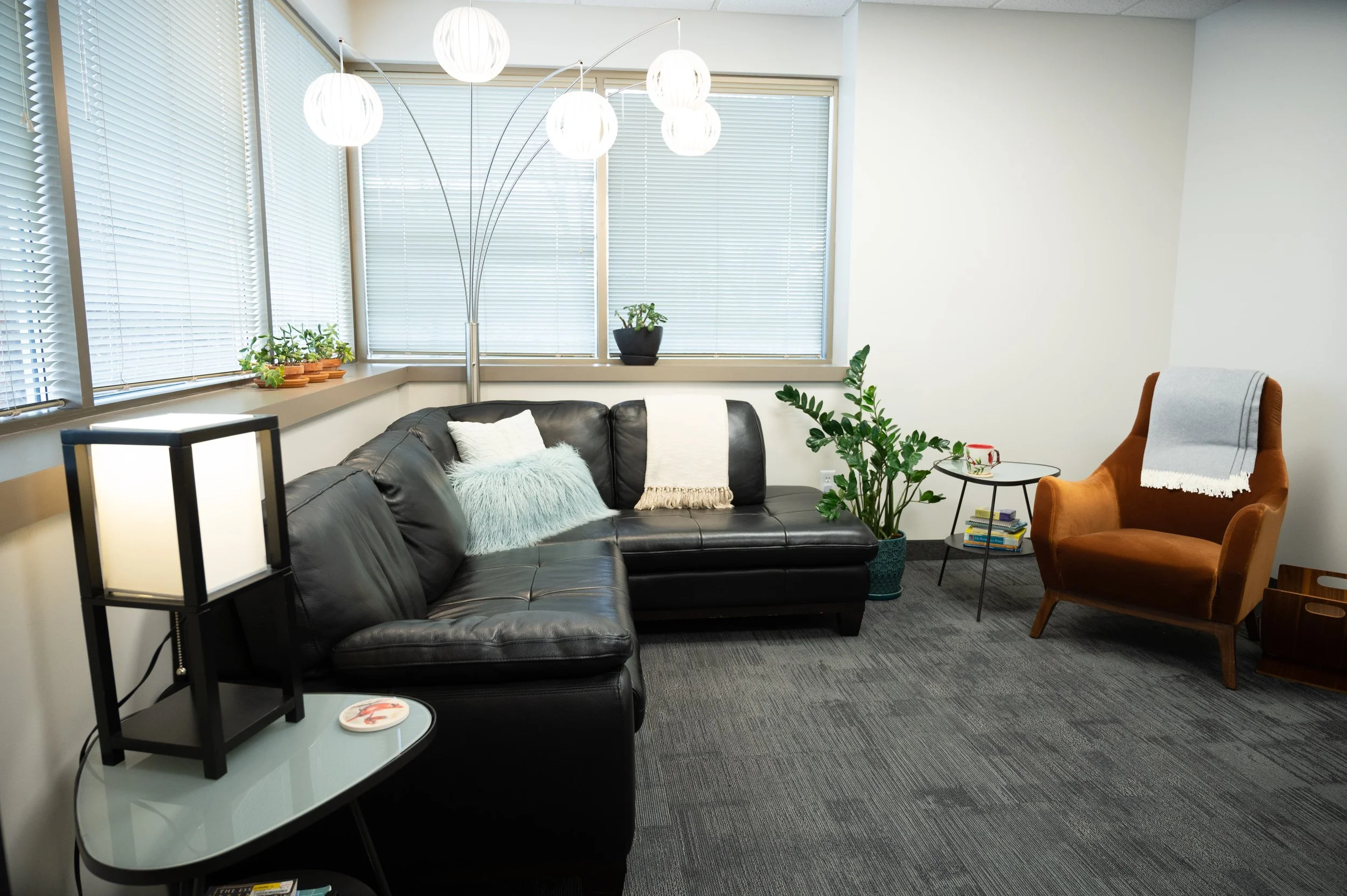 A psychotherapy office at Cardinal Psychotherapy