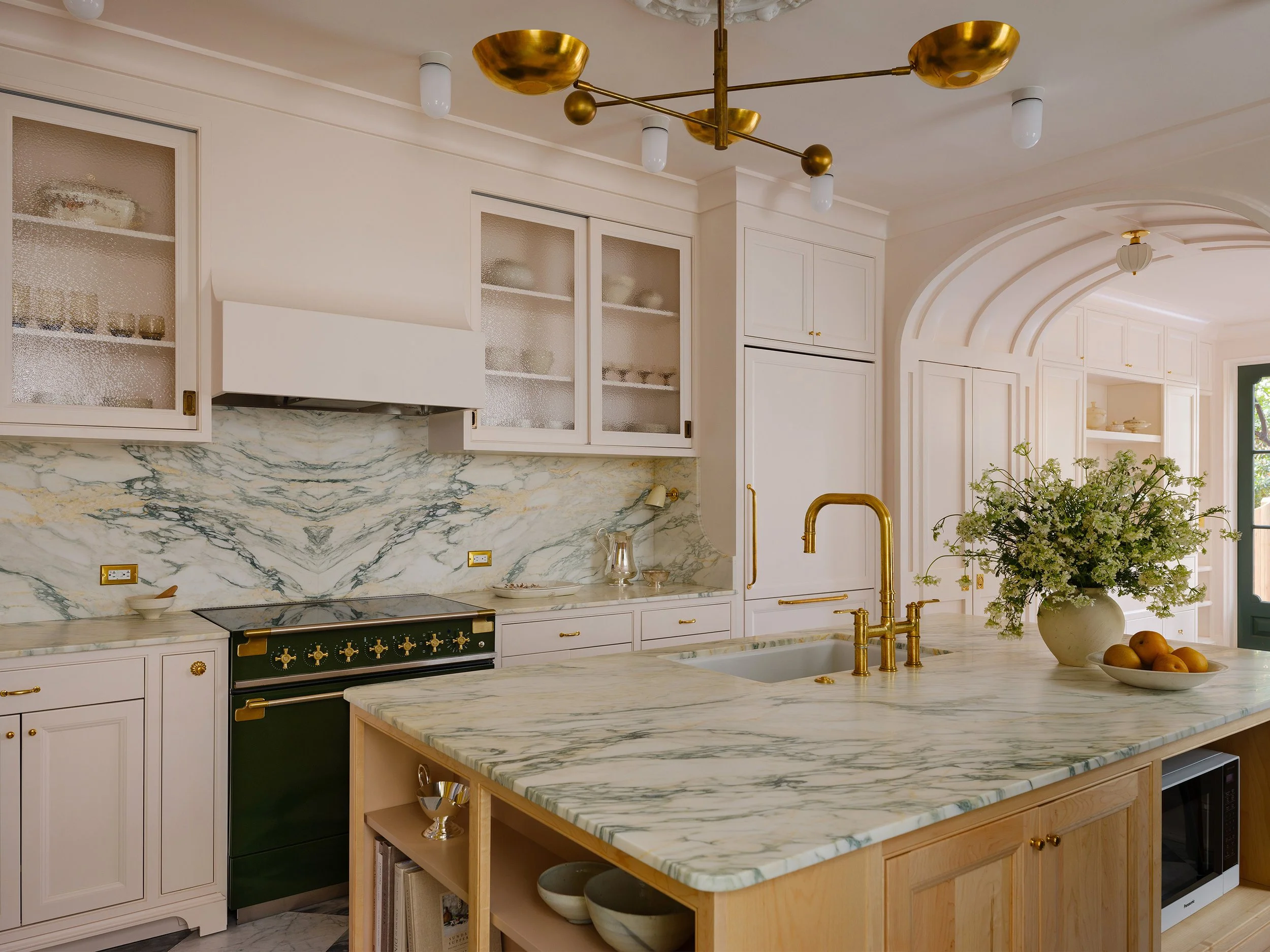 A kitchen in an historic Capitol Hill row housekitchen designed by architect Nicholas Potts