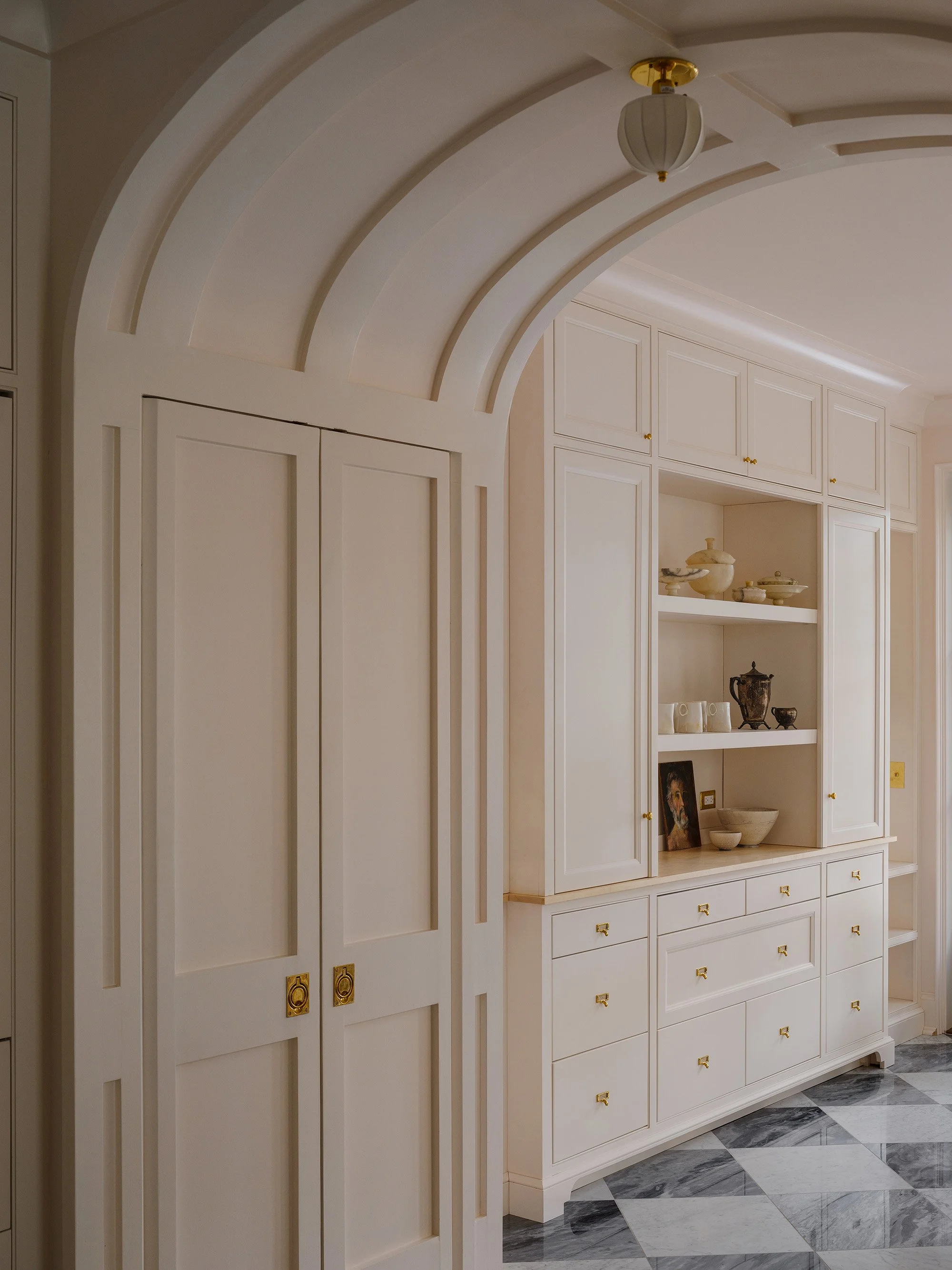 An arched pantry historic Capitol Hill row house