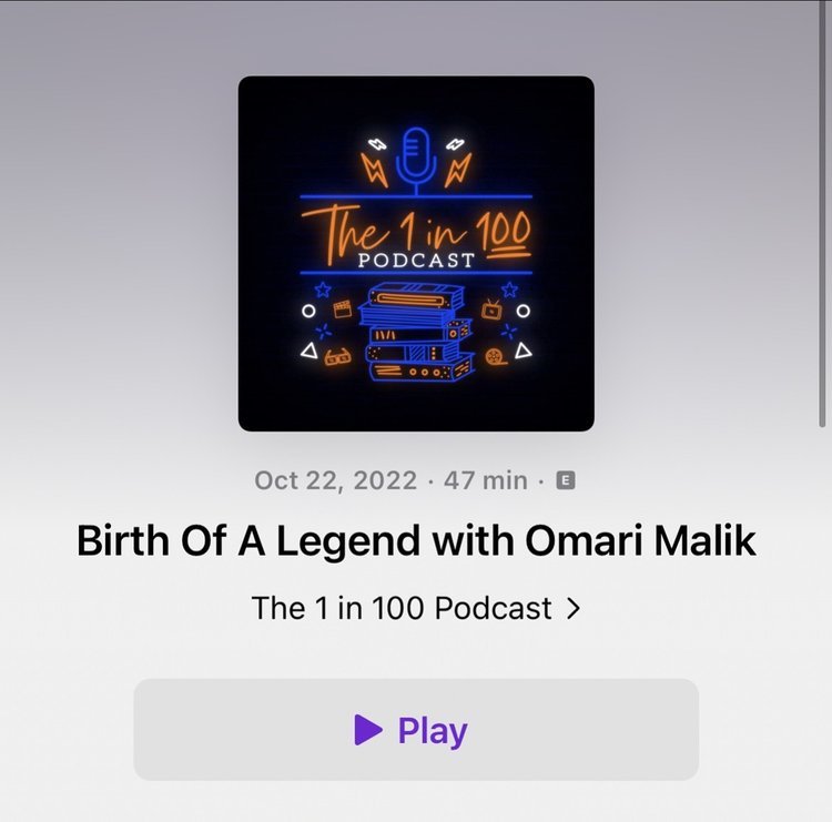 OMARI MALIK ON THE 1 IN 100 PODCAST