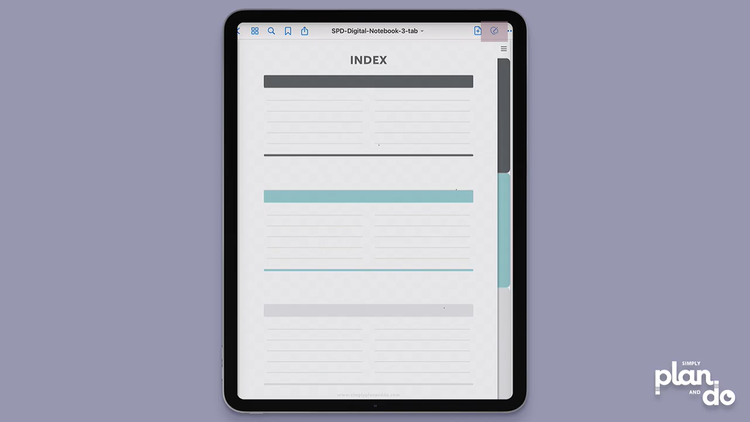 simplyplananddo.com - introduction to digital notebooks in GoodNotes - includes free 3-Tab Notebook download, with matching stickers and widgets.