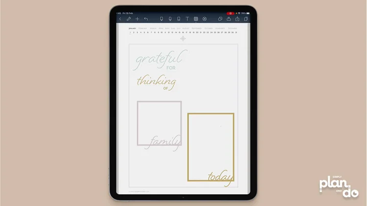 simplyplananddo.com - video tutorial and step-by-step - you will need to reorder your layered stickers and images once you know what you want on the page.