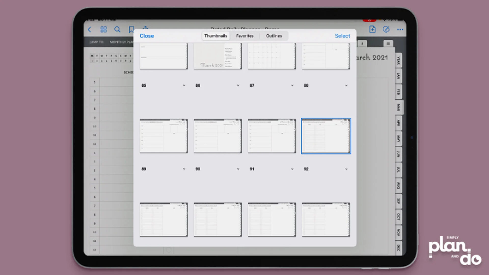 5 Easy Alternatives to a 'Back Button' in GoodNotes 5 — Simply Plan and Do