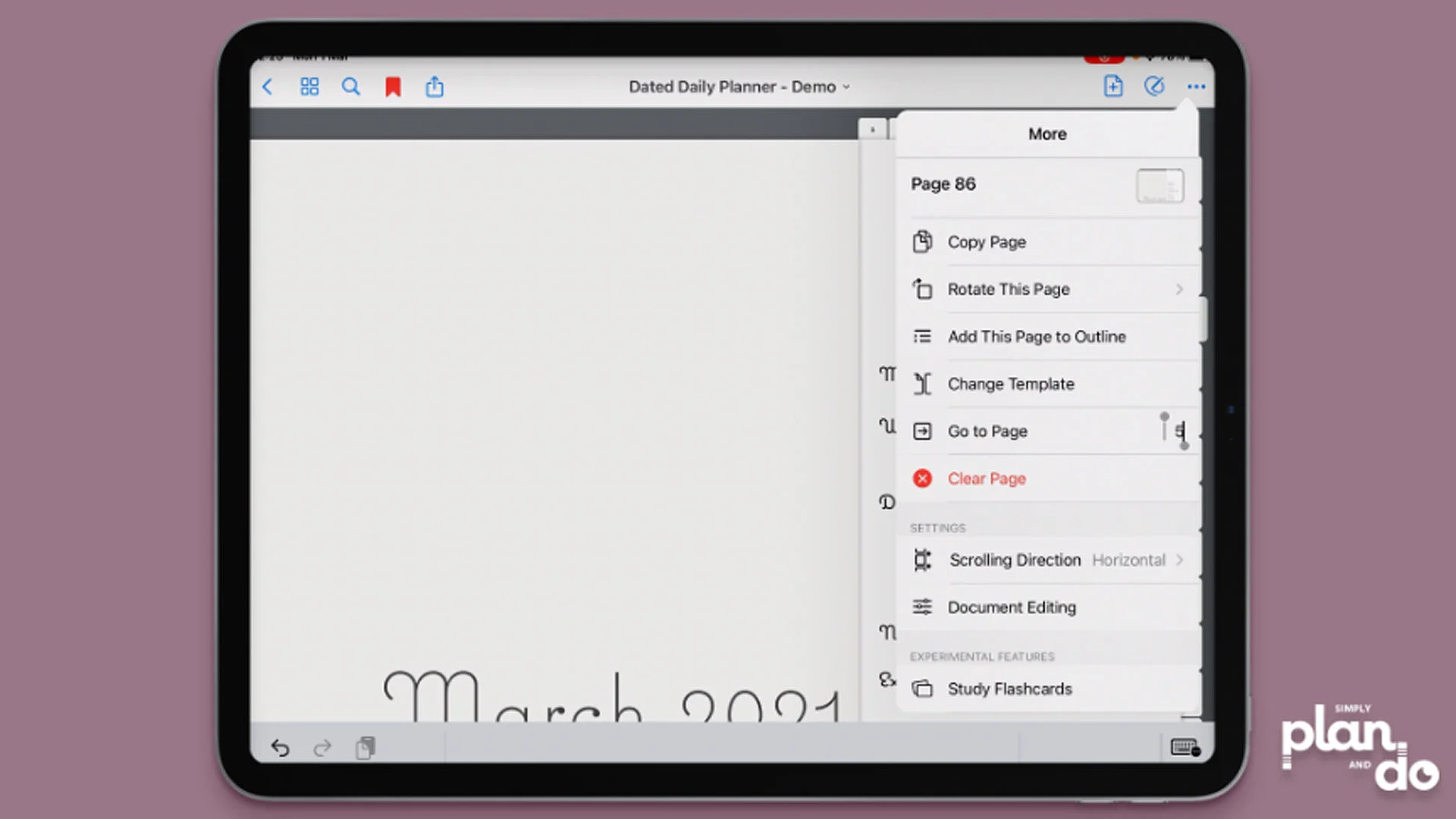 5 Easy Alternatives to a 'Back Button' in GoodNotes 5 — Simply Plan and Do