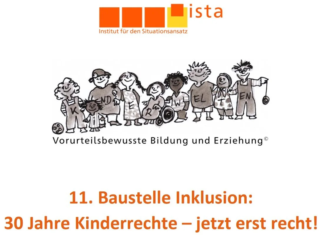 ENDE JUNI 2022: Online-Fachtagung (Stream) und -Workshops 11. Baustelle Inklusion