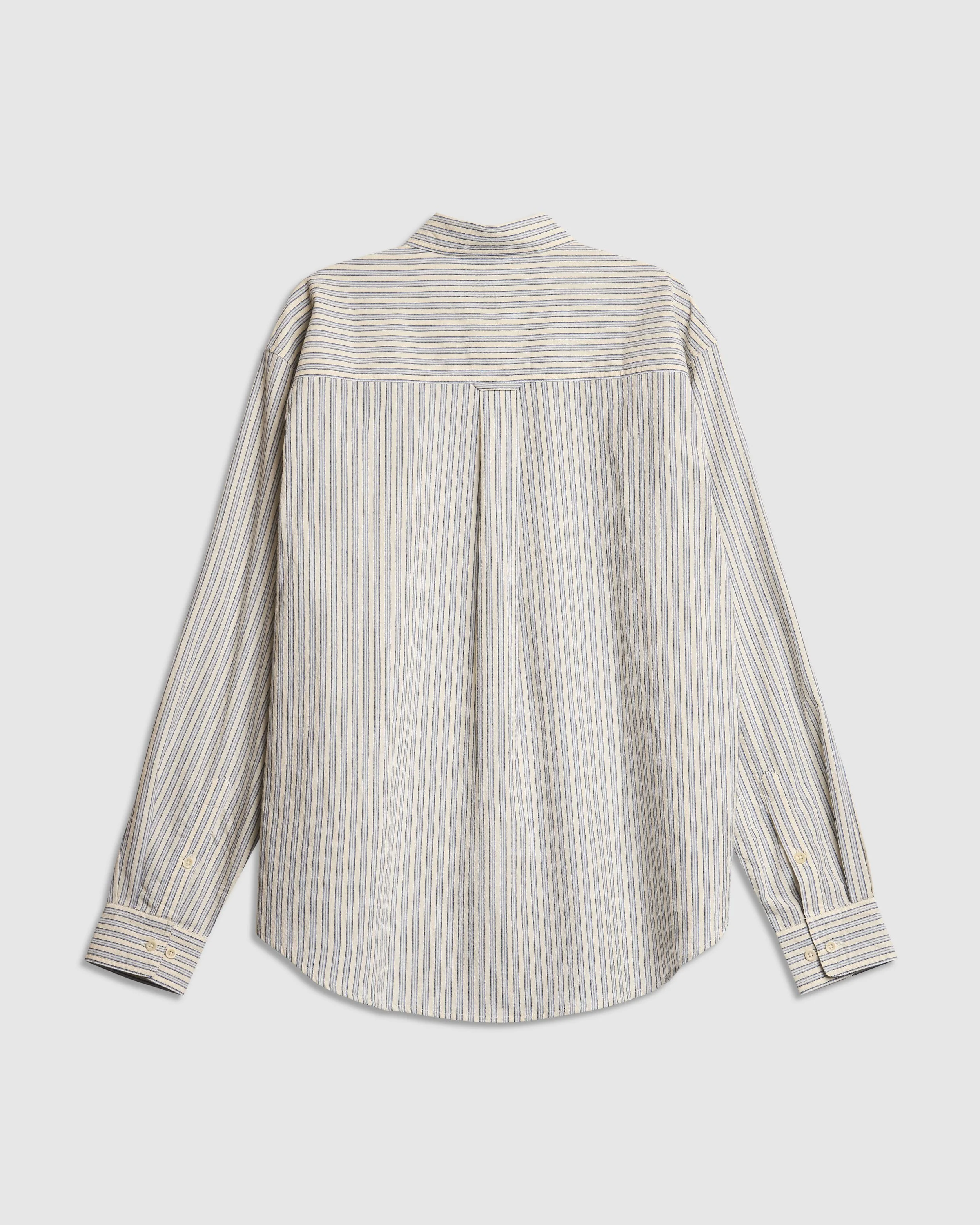 City Stripe Heritage Shirt Natural and Candy Blue_ 5.jpg