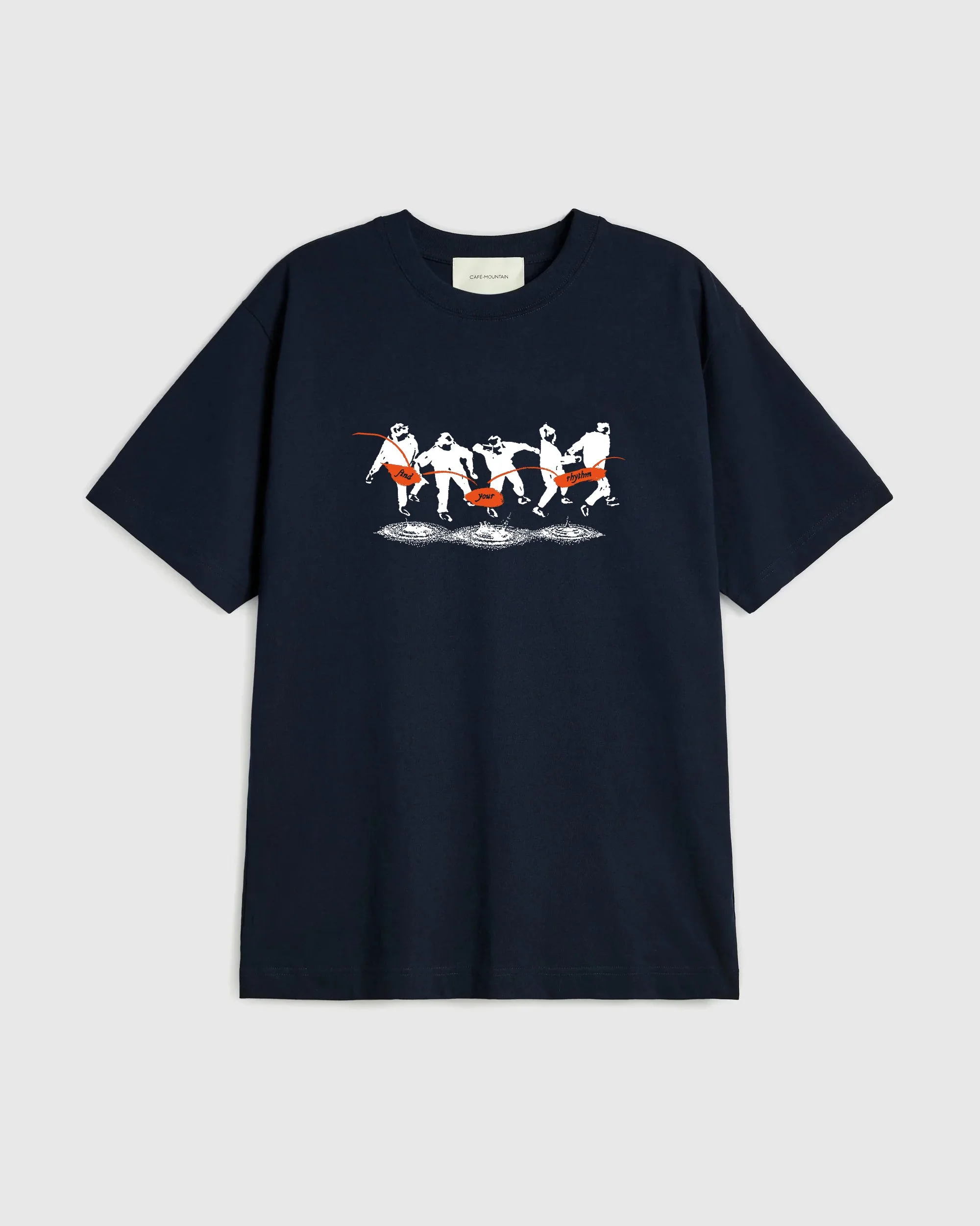 Stone Skimming Tee - Navy