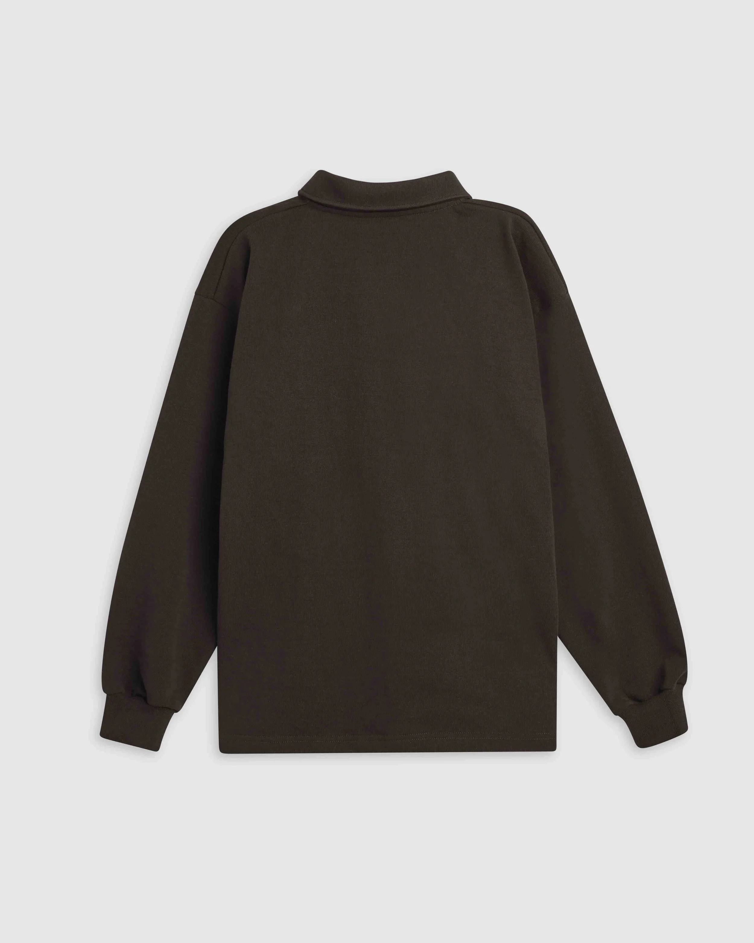 Quarter Zip Sweat Navy USE FOR EARTH AND FOREST_ 3_BROWN.jpeg
