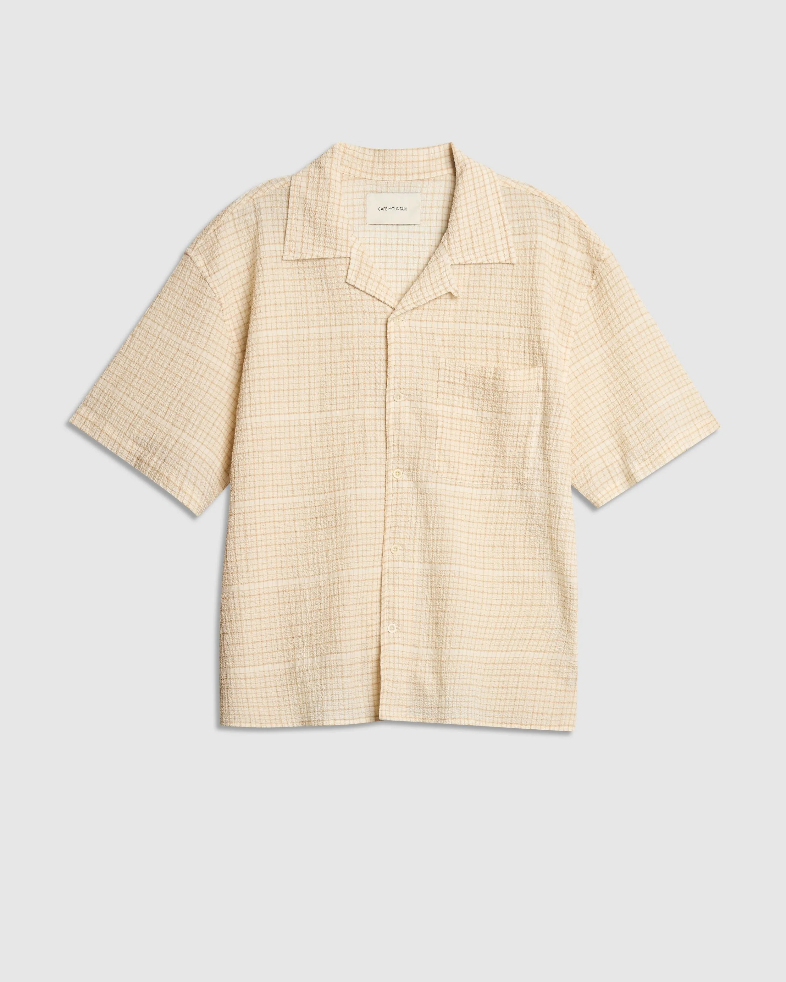Loose Check Vacation Shirt Natural and Oat_.jpeg