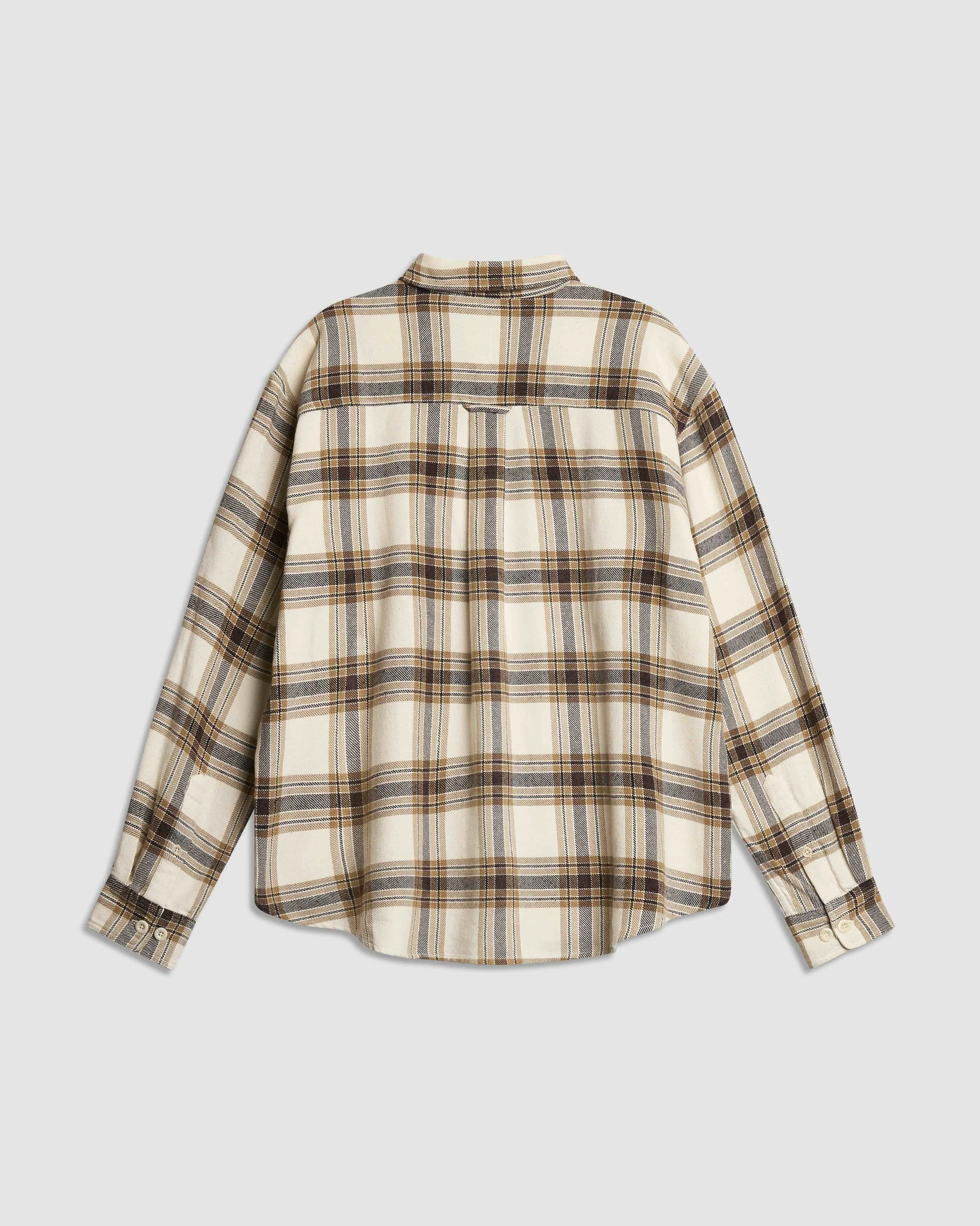 Silk Nep Box Shirt Ecru Check_ 3.jpeg