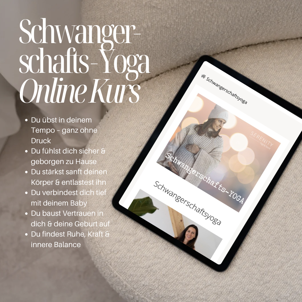 Schwangerschafts-Yoga ONLINE KURS | 36 Wochen |  Bruttopreis 149€