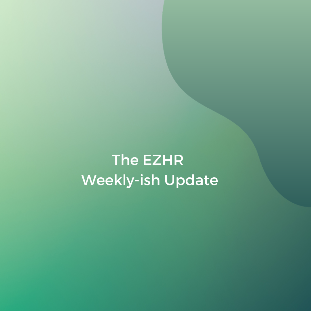 THE EZHR WEEKLY UPDATE 12th September 2023