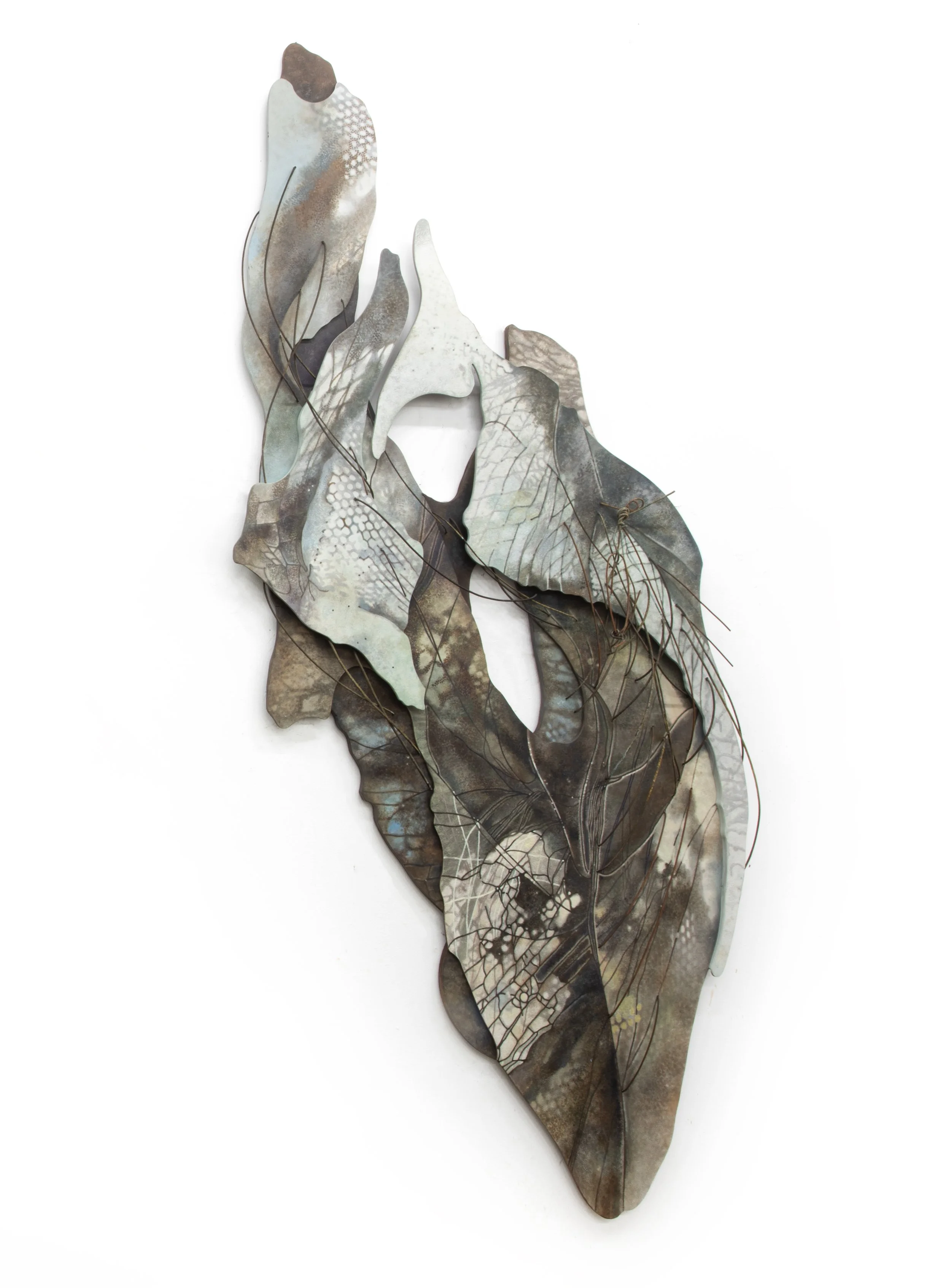 (수정) 2_Mel_pigment and oil on Korean paper, birch wood, wire, iron powder_257 x 116 x 10 cm_2025.jpg