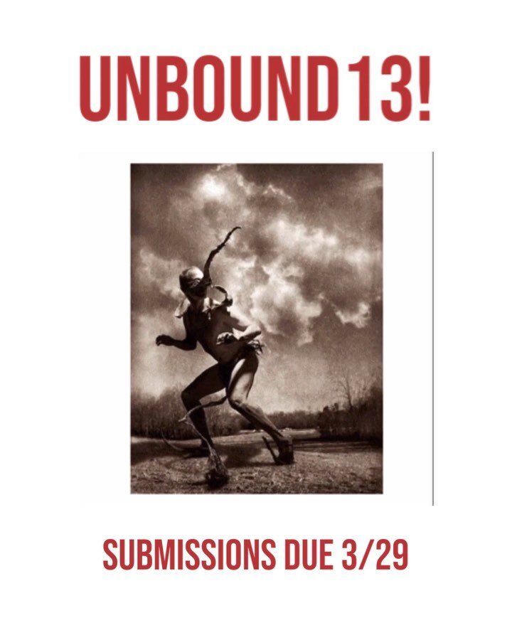 LESS THAN ONE WEEK left to submit to UnBound13!

Learn more via the links in our bio. 

DEADLINE: Next Friday, March 29, at 11:59 EST. 

Featured artists from UnBound! past: Current Candela Collection (GIF), Alexa Cushing, Kyohei Abe, Noah Doely, Shi