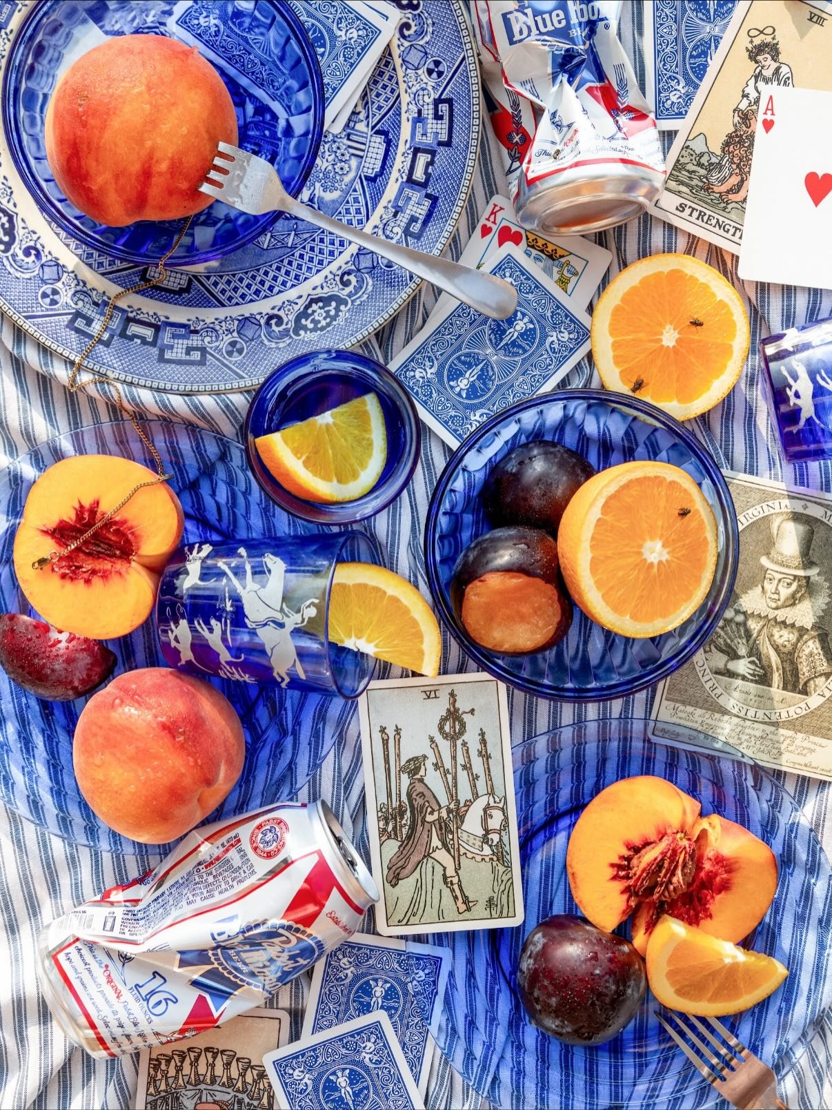TABLE feature: Riley Goodman

Richmond artist Riley Goodman&rsquo;s styled still life compositions of silver platters, sliced fruits, and ashtrays are snippets from his ongoing series, To Cultivate A Magnolia. Referencing the hardiness of its leaves 