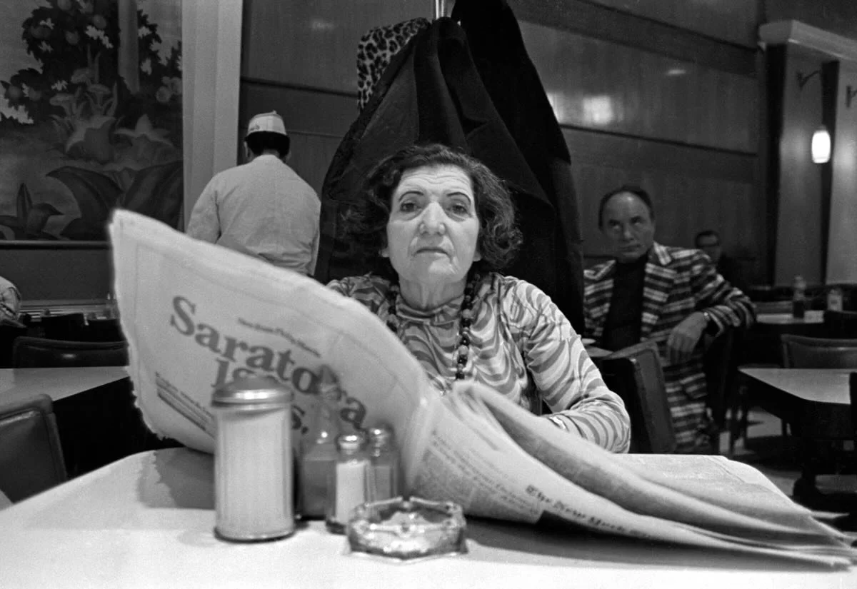 TABLE feature: Marcia Bricker Halperin

Viewers are transported to a neighborhood diner in Marcia Bricker Halperin&rsquo;s series of people eating at the now-closed Dubrow&rsquo;s Cafeteria locations in 1970&rsquo;s, reconnecting with the experience 