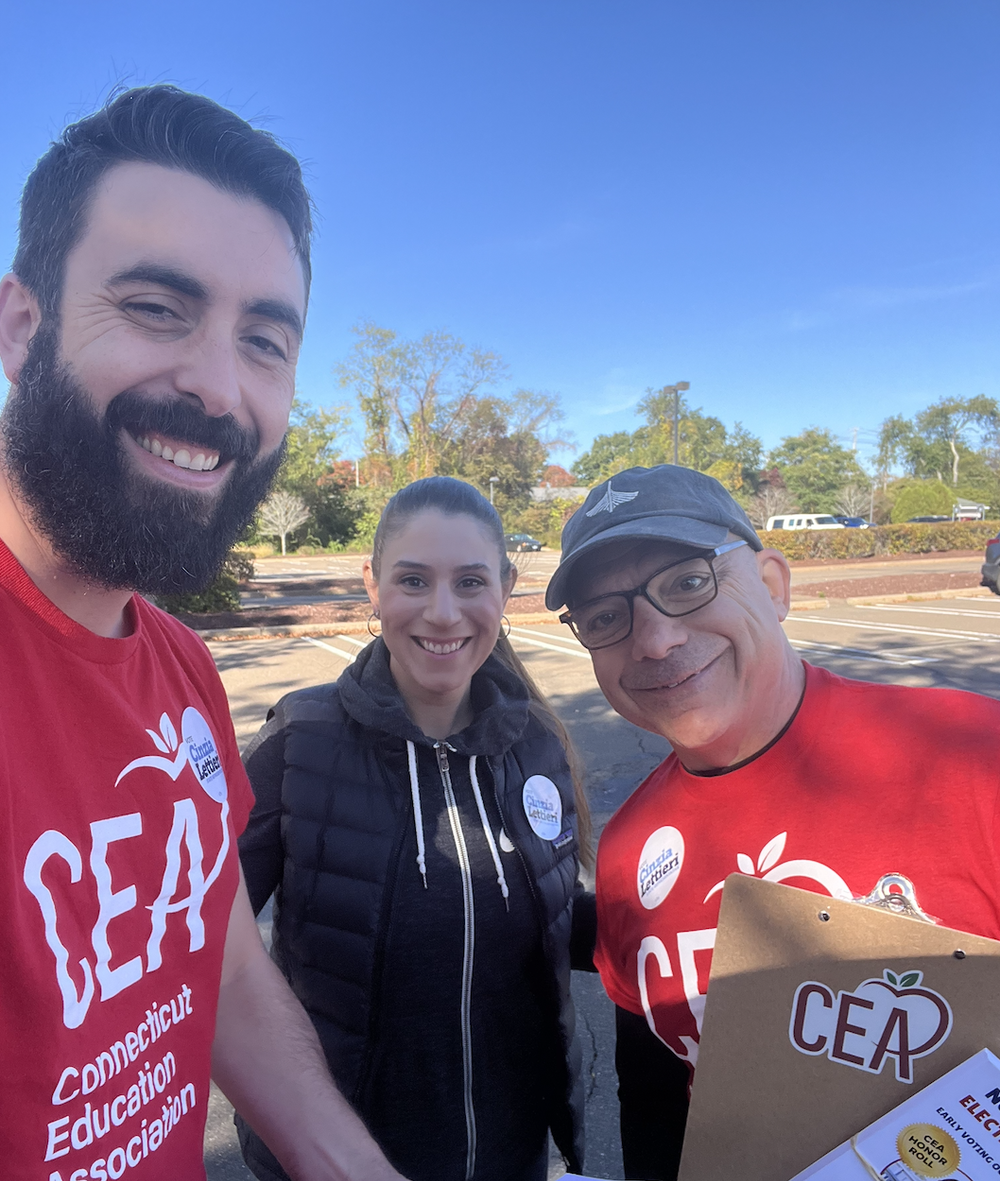Door-Knocking Blitz with Connecticut Education Association
