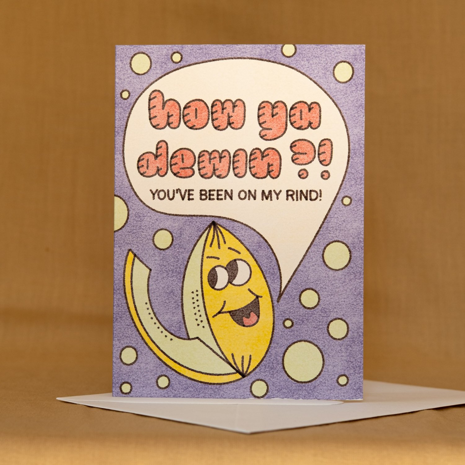  How Ya Dewin'?! 
 SKU:  RW23 DEWIN'
 WHOLESALE:  £8.40 per 6 unit pack (£1.40 per unit).
 RRP:  £3.00
