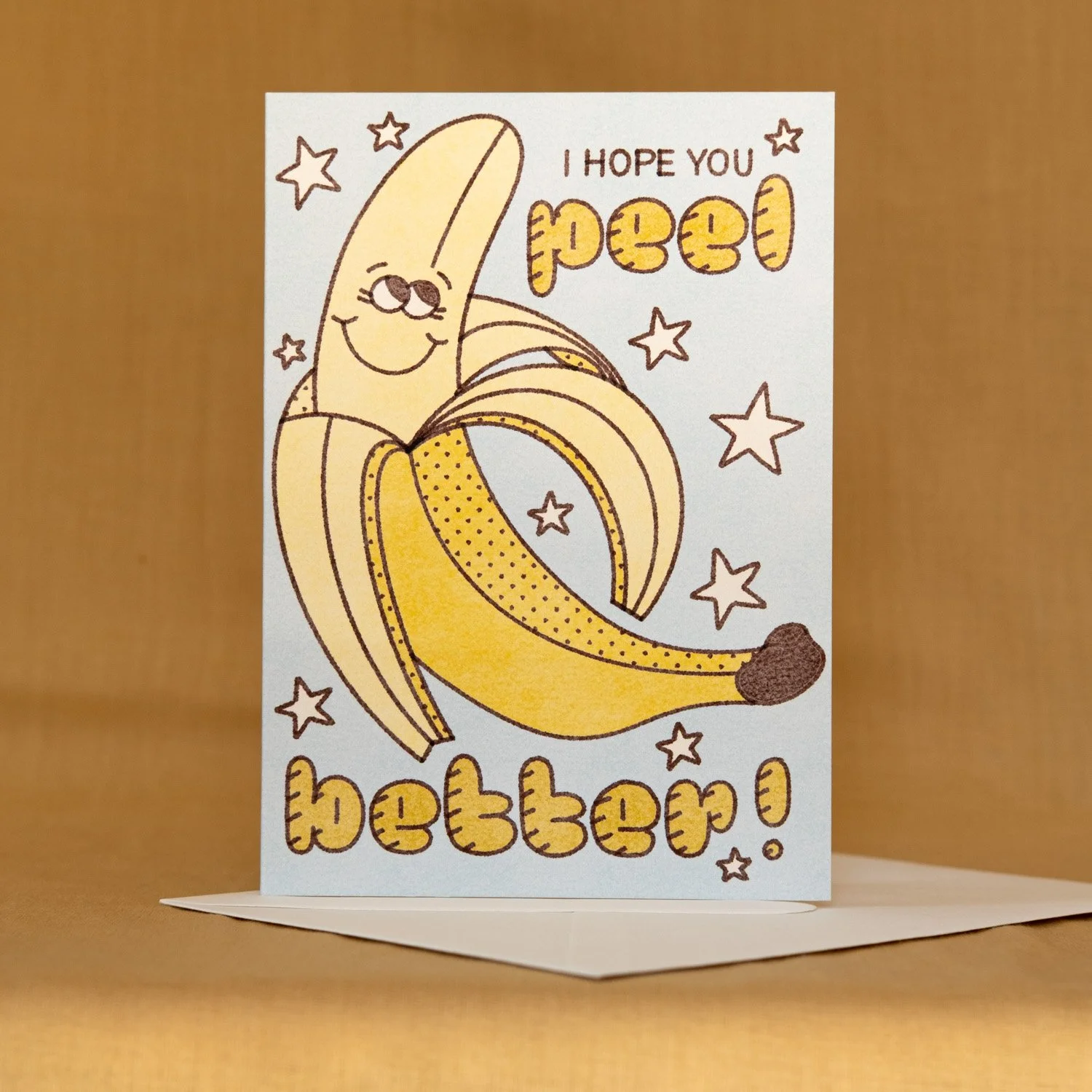  I Hope You Peel Better! 
 SKU:  RW24 PEEL
 WHOLESALE:  £8.40 per 6 unit pack (£1.40 per unit).
 RRP:  £3.00