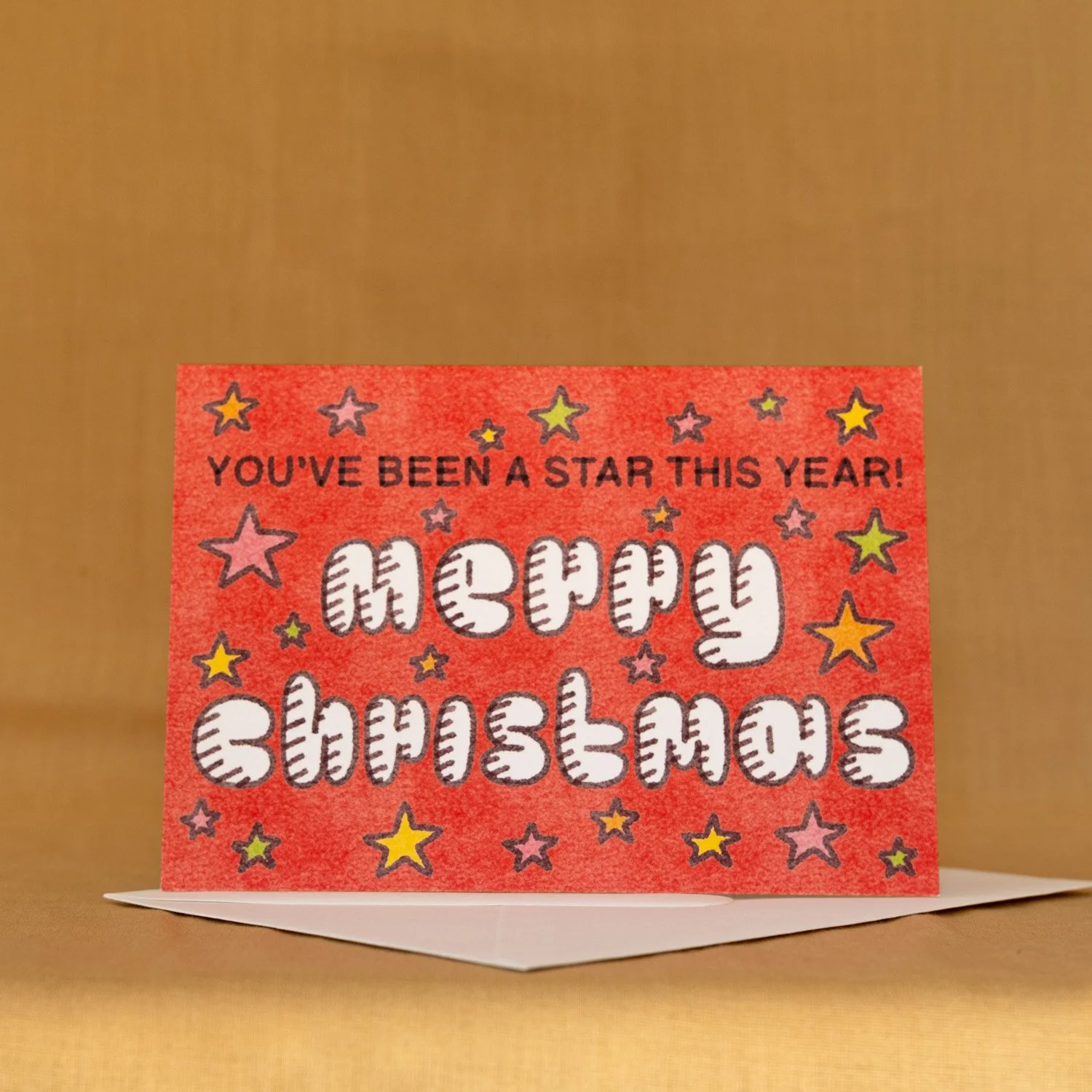  You've Been A Star This Year! 
 SKU:  RW17 XMAS STAR
 WHOLESALE:  £8.40 per 6 unit pack (£1.40 per unit).
 RRP:  £3.00