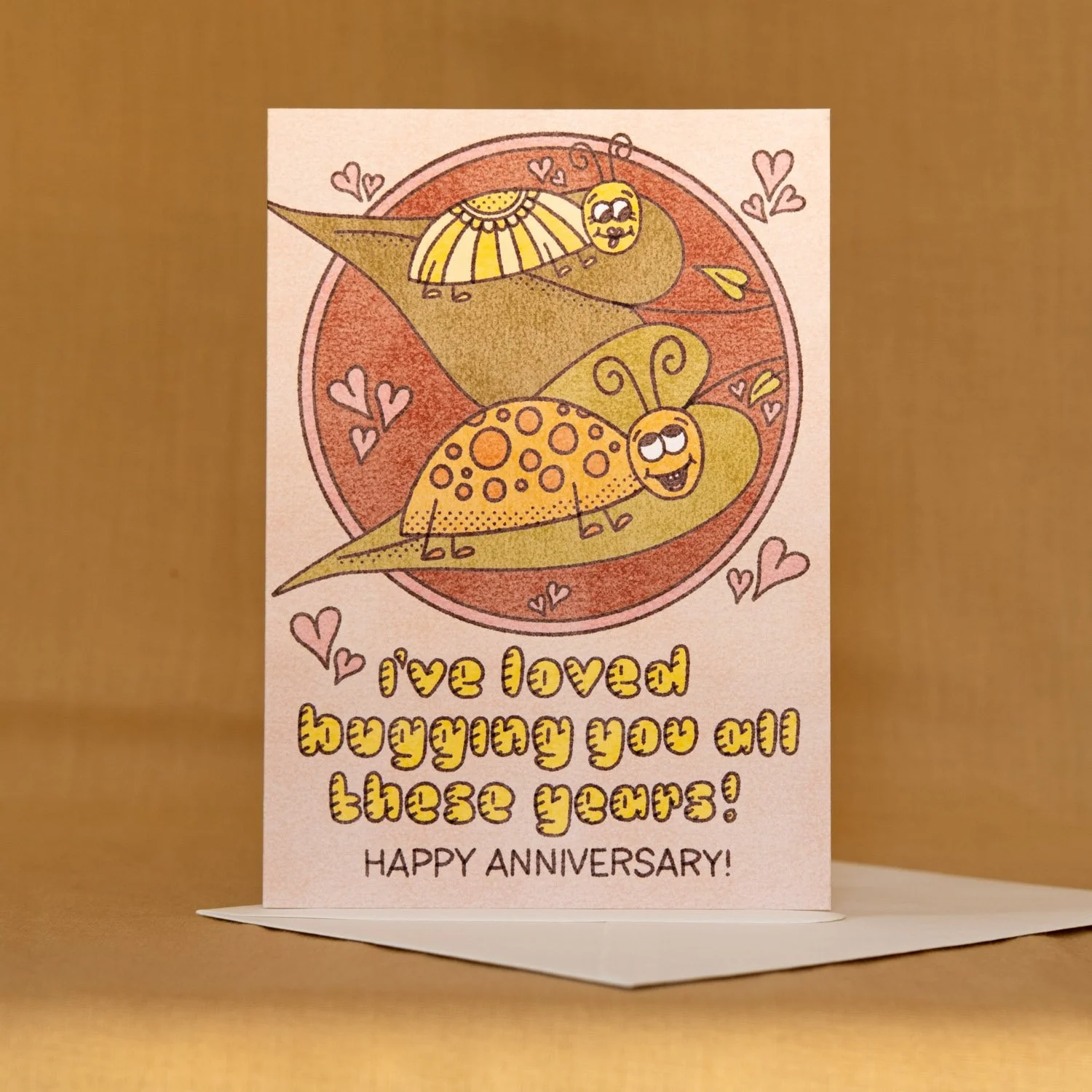  I've Loved Bugging You! 
 SKU:  RW08 BUG
 WHOLESALE:  £8.40 per 6 unit pack (£1.40 per unit).
 RRP:  £3.00