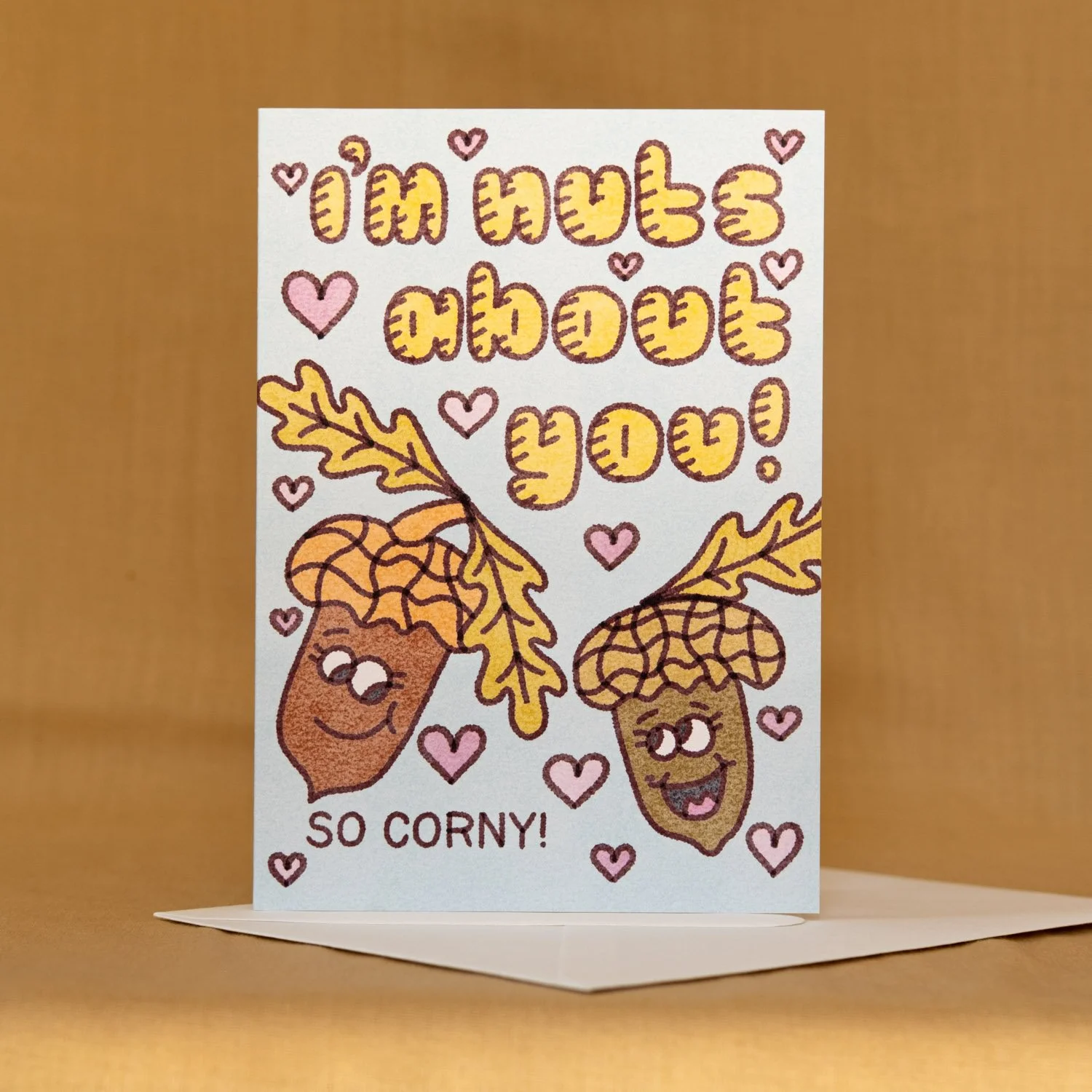 Valentine's Day Card, Pun, Funny Cute Retro Design