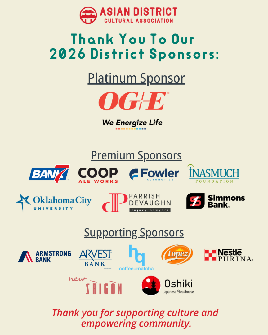2026 Asian District OKC Sponsors