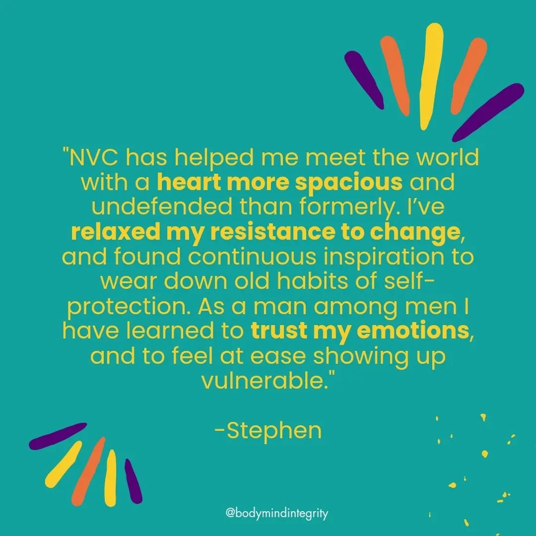 NVC Scotland Gathering 2024

📅16th of June. 
⏱️9.30am-5pm
🌍location: central Edinburgh

Read more and sign up - link in bio.

#nonviolentcommunication #nvcscotland #nvcgathering #nvcscotlandgathering #empathy #conflictresolutionskills #conflictreso