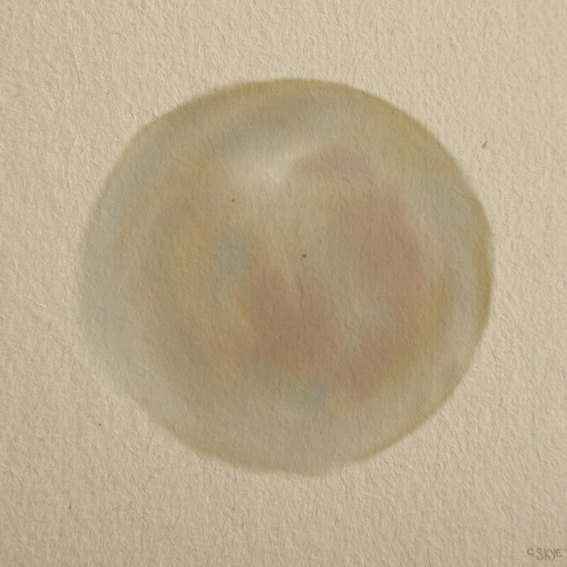 moon abstract artwork earth pigments
